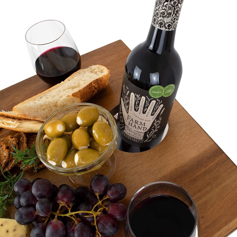 Wine Picnic Table Manufacturer - Outdoor Table with 4 Glass Racks Foldable Wooden Table