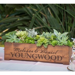 Woodland Planter Manufacturer - Wood Box Succulent Planter Wedding Rustic Centerpiece Box