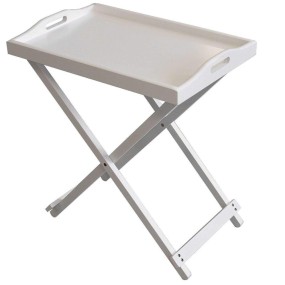 Wood Coffee Tray Supplier - Country Rustic Wood Folding Outdoor Serving Laptop Table