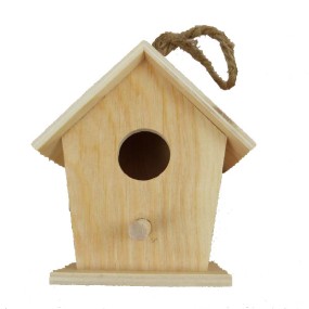 Hanging Birdhouse Factory - JUNJI Hanging Birdhouse Outdoor Indoor Wooden Pet Bird Houses