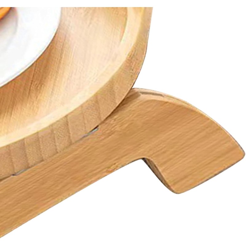 Bamboo Table Supplier - Modern Polished Bamboo Arm Clamp Table Single Tier Rectangle