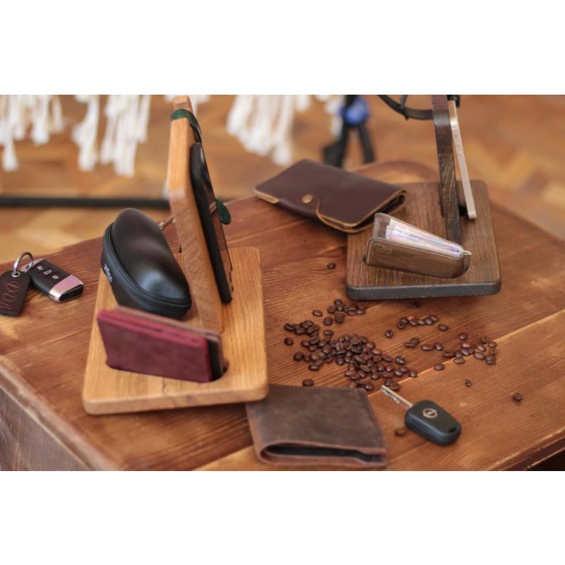 Docking Station Manufacturer - JUNJI Wood Docking Station Organizer Wireless Charge Gift