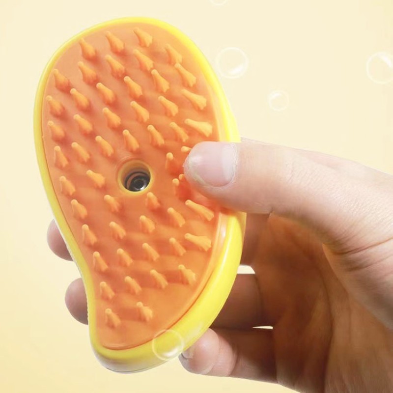 Pet Massage Brush Supplier - 3 in 1 Rechargeable Steamy