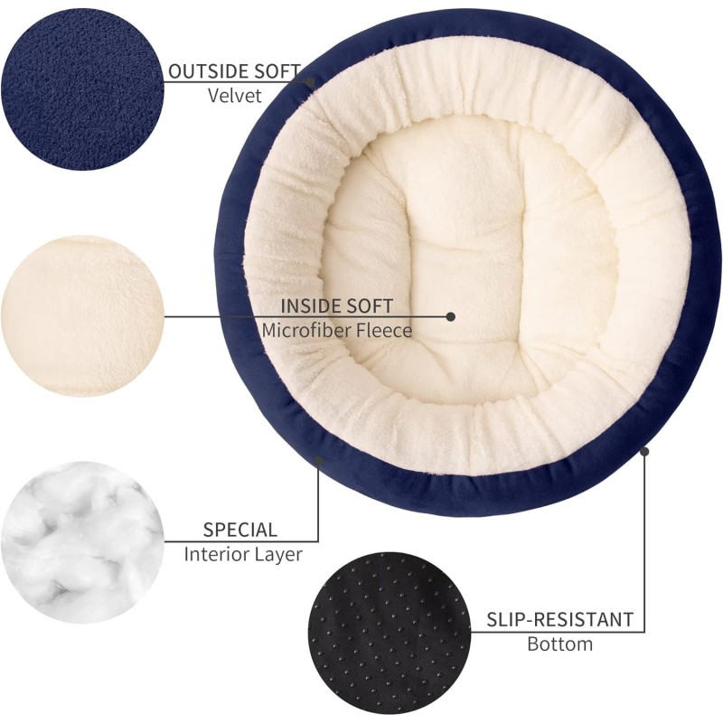 Pet Bed Manufacturer - Round Anti Slip Water Resistant