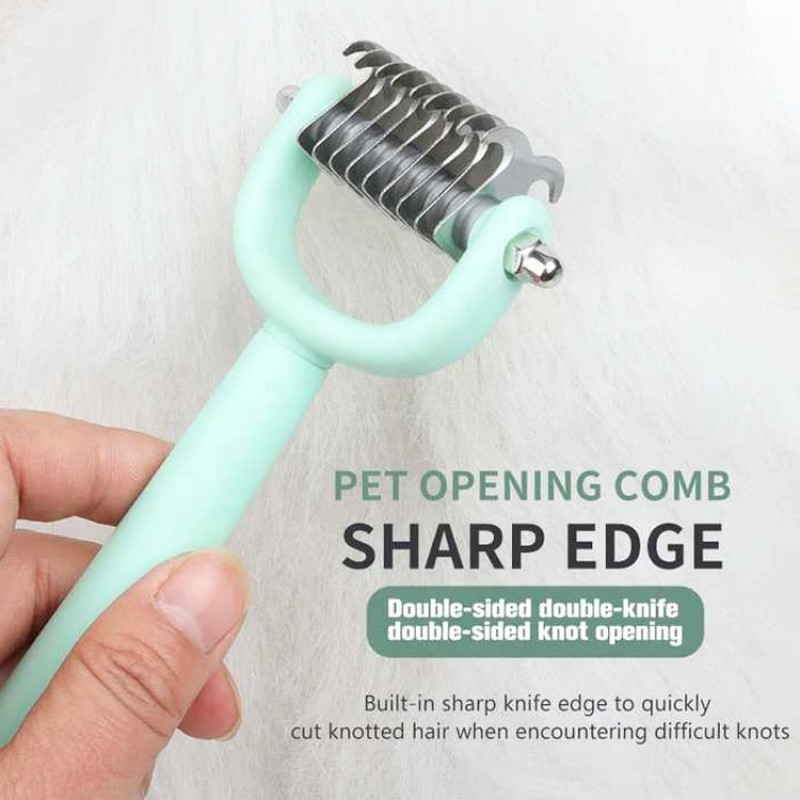 Pet Grooming Set Manufacturer - 5 in 1 Plastic Comb Brush