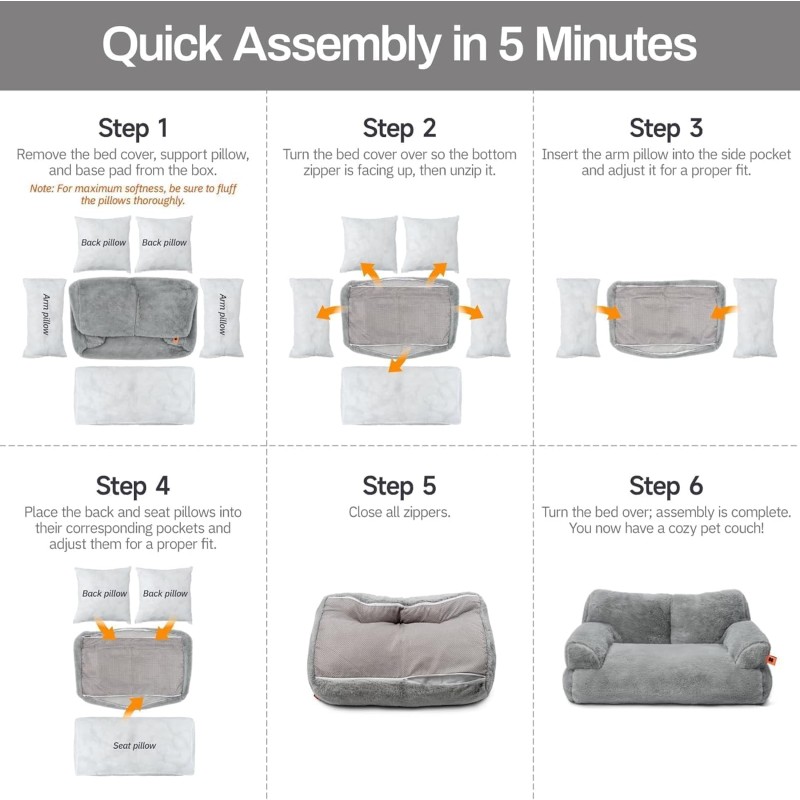 Pet Bed Manufacturer - Washable Fluffy Couch