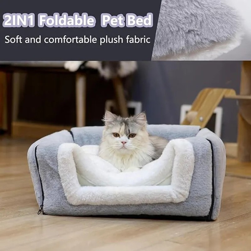 Cat Cave Bed Supplier - Luxury Plush Indoor House
