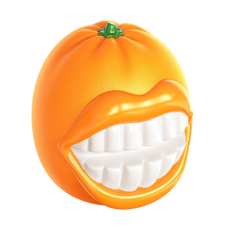 Pet Chew Toy Supplier - Squeaky Oranges Teeth Grinding