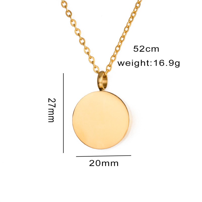 Pet Ashes Urn Necklace Manufacturer - Openable Round Stainless Steel