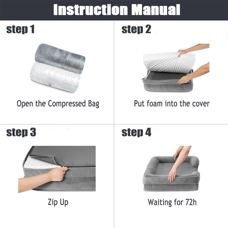 Dog Orthopedic Bed Supplier - Memory Foam Removable Cover