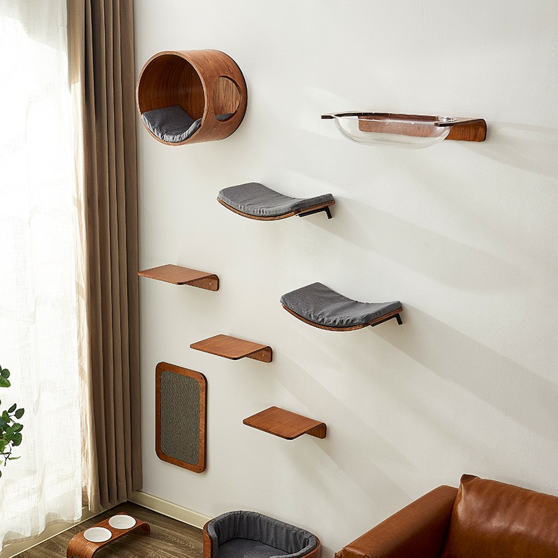 Cat Tree Manufacturer - Solid Wood Wall Platform