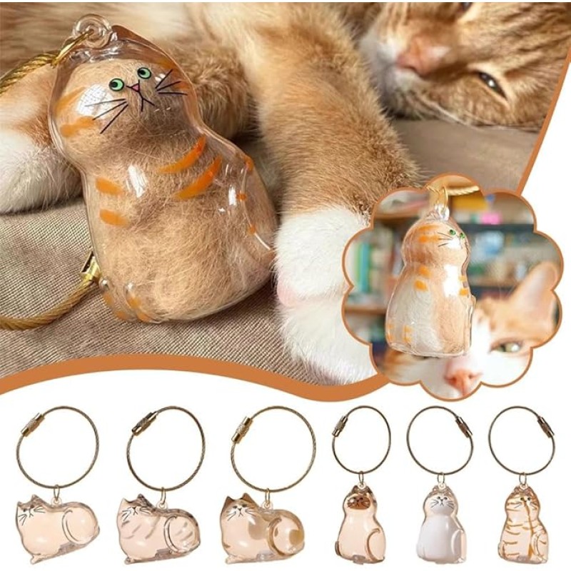 Pet Fur Storage Keychain Manufacturer - Transparent Bottle Pendant