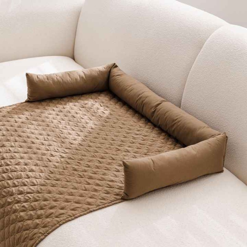 Pet Sofa Protector Factory - Grid Design Removable Cover