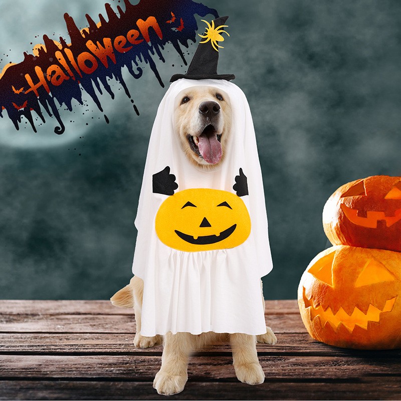 Pet Halloween Costume Manufacturer - Ghost Poncho Cosplay