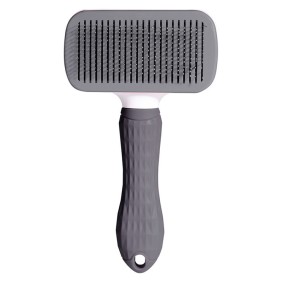 Pet Slicker Brush Supplier - Stainless Steel Self Cleaning
