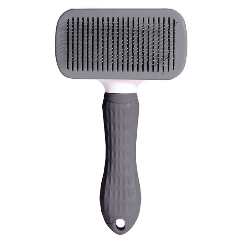 Pet Slicker Brush Supplier - Stainless Steel Self Cleaning