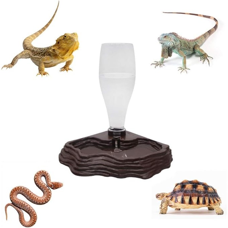 Reptile Water Dispenser Supplier - Automatic Bark Design