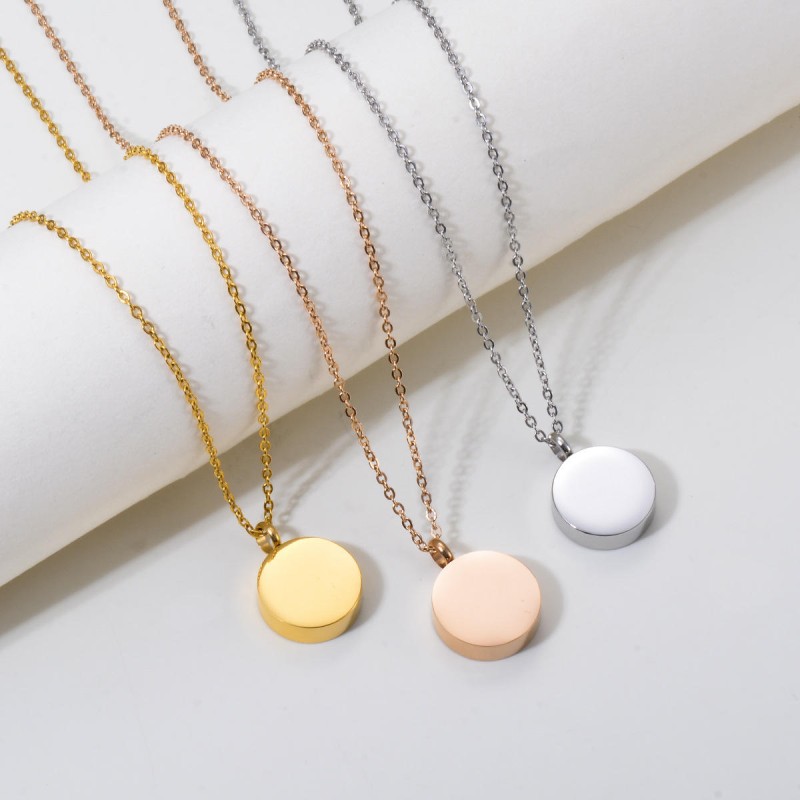 Pet Ashes Urn Necklace Manufacturer - Openable Round Stainless Steel