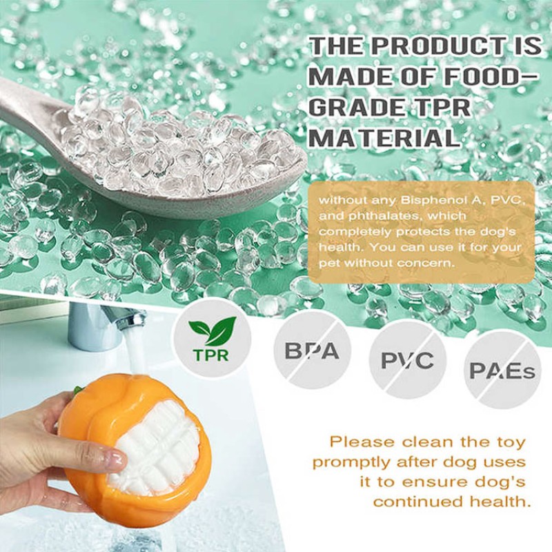 Pet Chew Toy Supplier - Squeaky Oranges Teeth Grinding