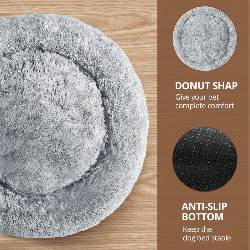 Pet Bed Manufacturer - Round Fluffy Plush Indoor