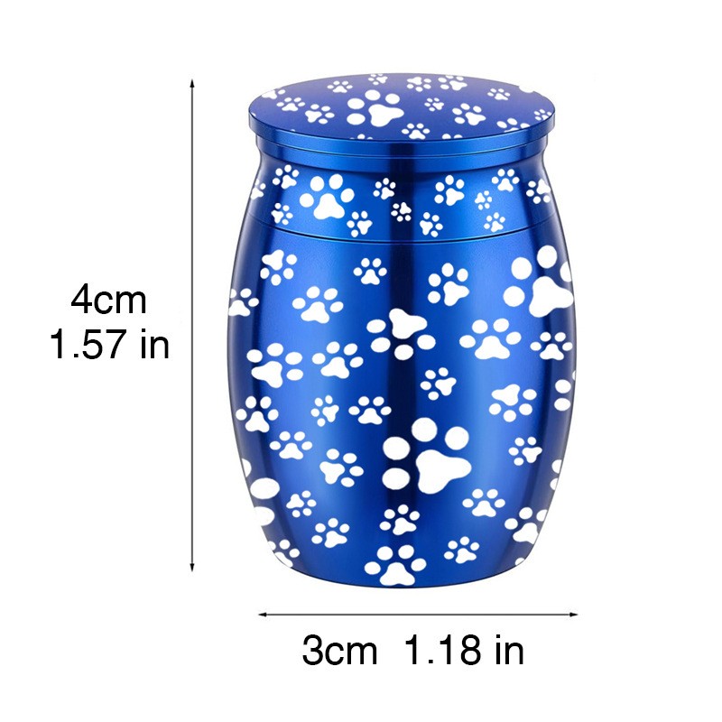 Metal Memorial Urn Manufacturer - Paw Print Ashes Container