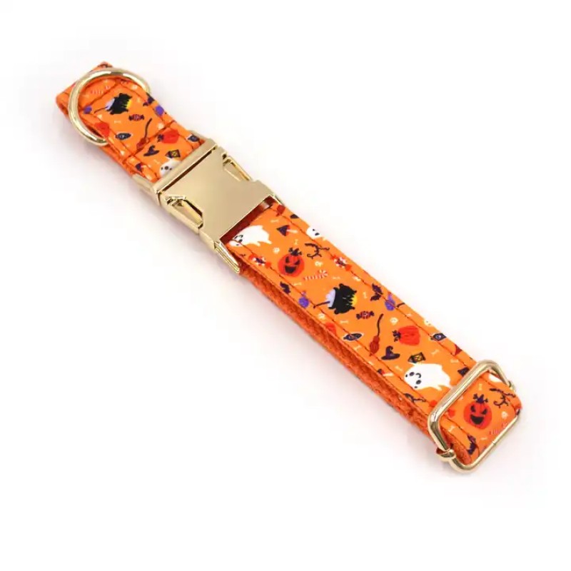 Dog Collar Manufacturer - TikTok Ghost Embroidered Custom