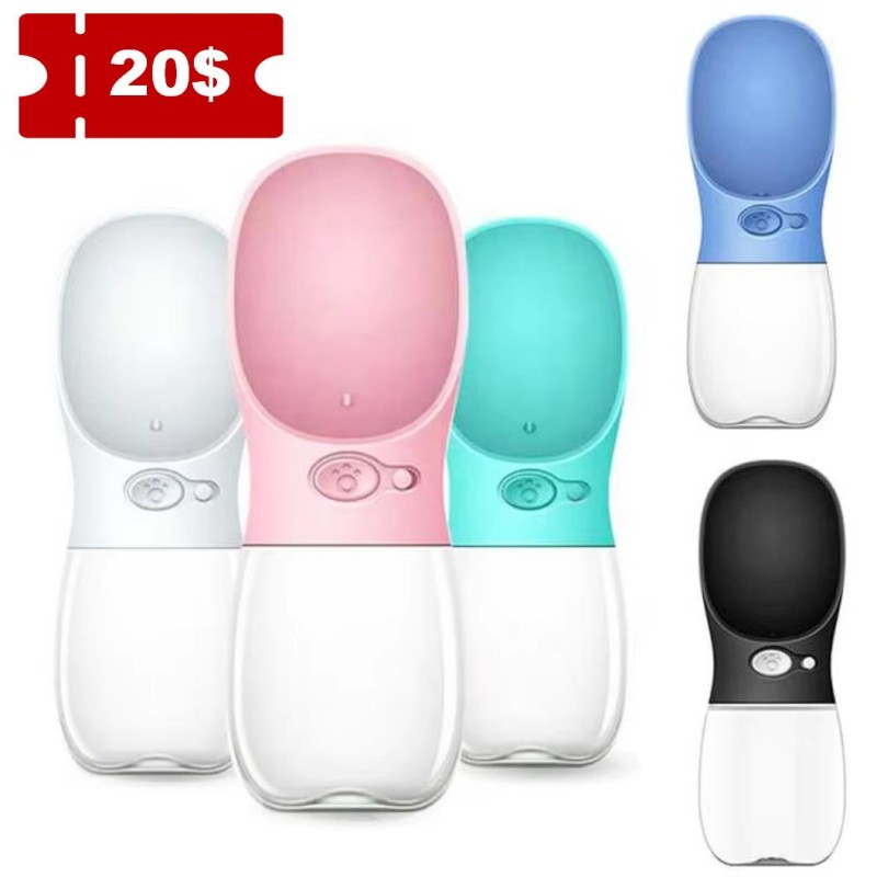 Pet Water Bottle Manufacturer - Portable Leash Attached