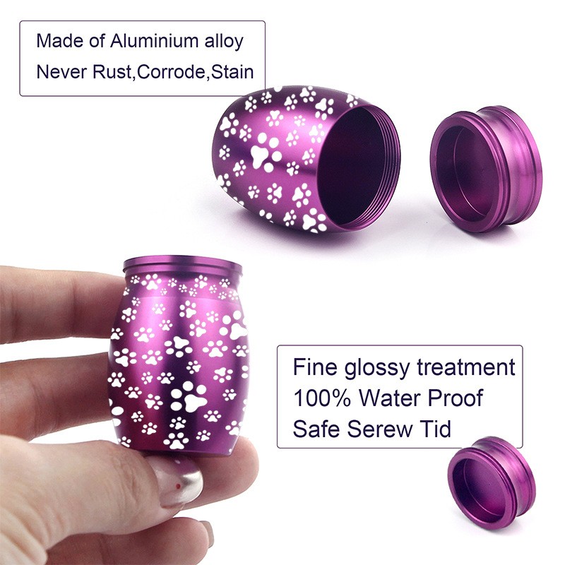 Metal Memorial Urn Manufacturer - Paw Print Ashes Container