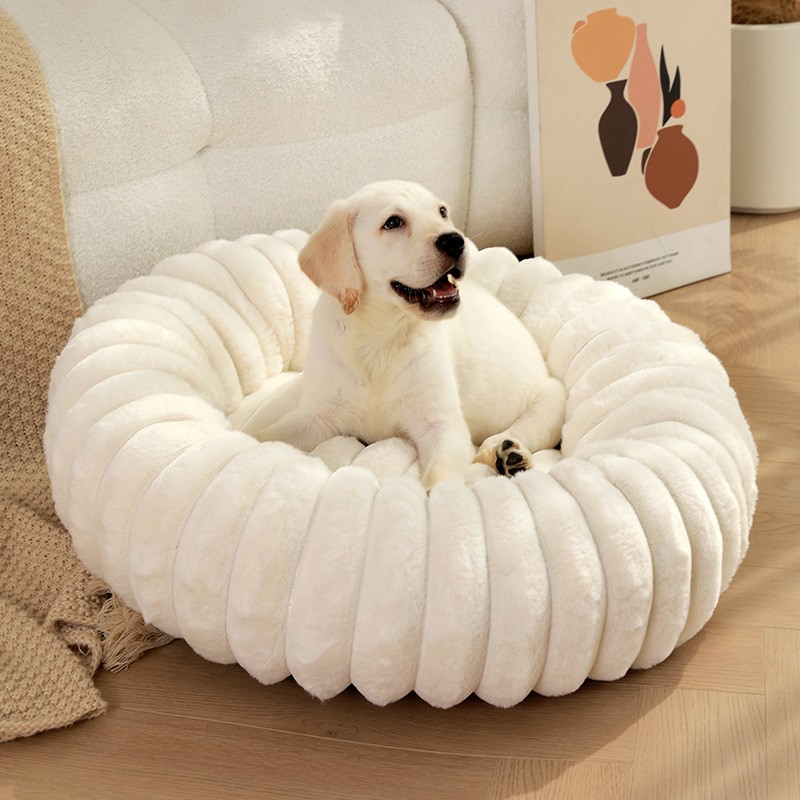Pet Bed Manufacturer - Plush Round Washable Mat