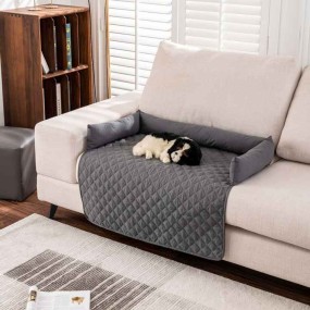 Pet Sofa Protector Factory - Grid Design Removable Cover