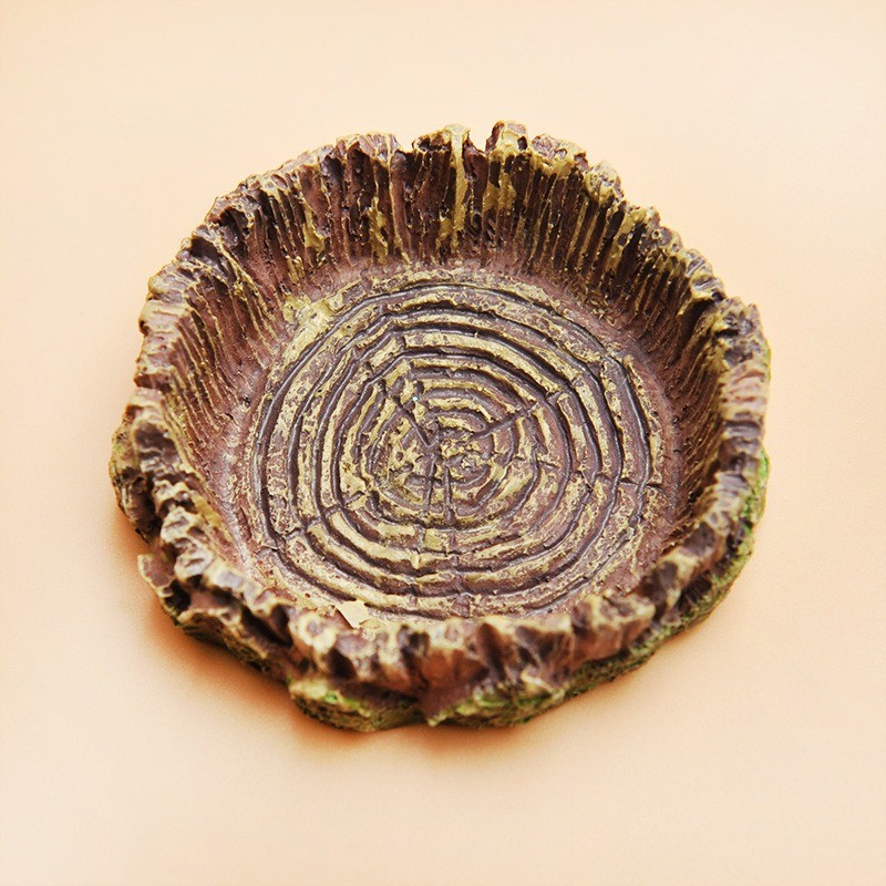 Reptile Water Dish Supplier - Realistic Log Design