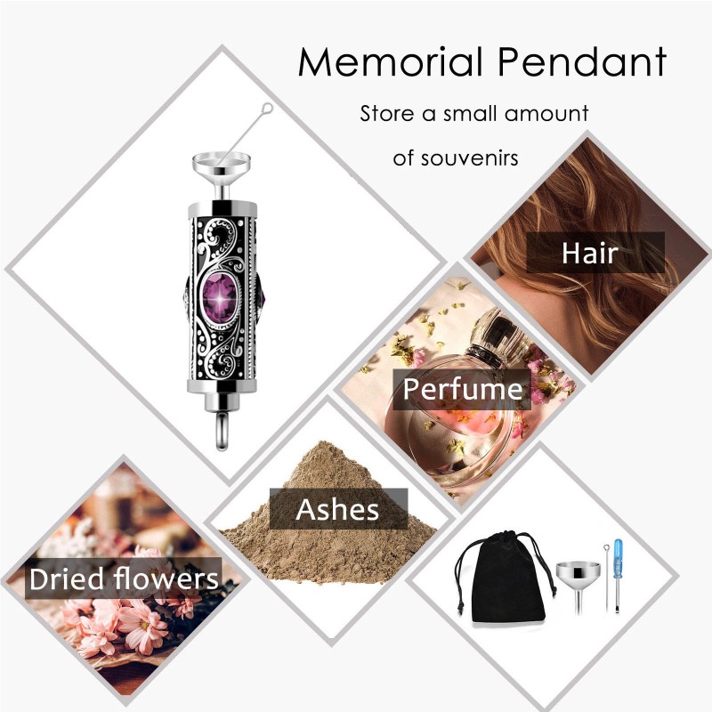 Cremation Urn Necklace Supplier - Crystal Ashes Pendant OEM