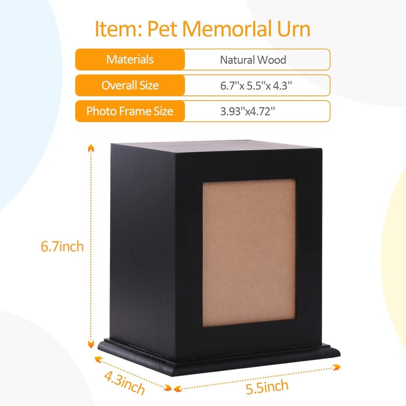 Wood Pet Urn Supplier - Cremation Keepsake Box Gift