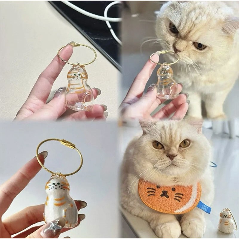 Pet Fur Storage Keychain Manufacturer - Transparent Bottle Pendant