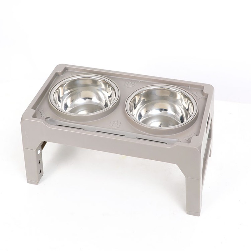 Elevated Dog Bowl Factory - Adjustable Wood Stand