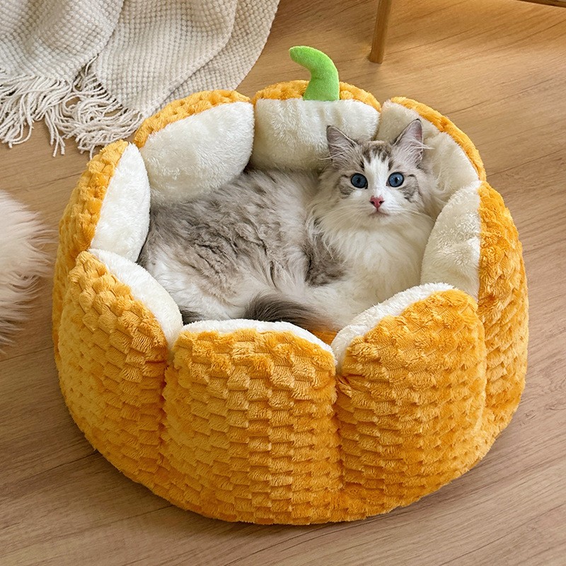 Pet Mat Supplier - Halloween Pumpkin Nest Bed