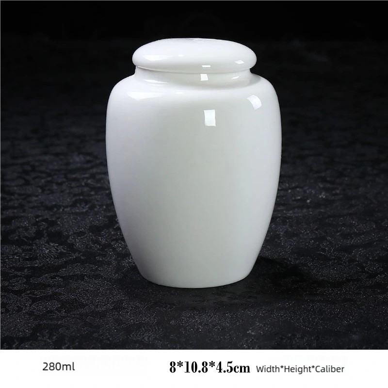 Ceramic Pet Urn Factory - White Cinerary Casket Plain