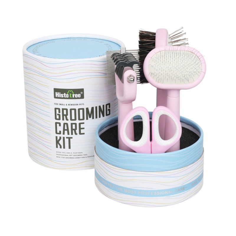 Pet Grooming Set Manufacturer - 5 in 1 Plastic Comb Brush