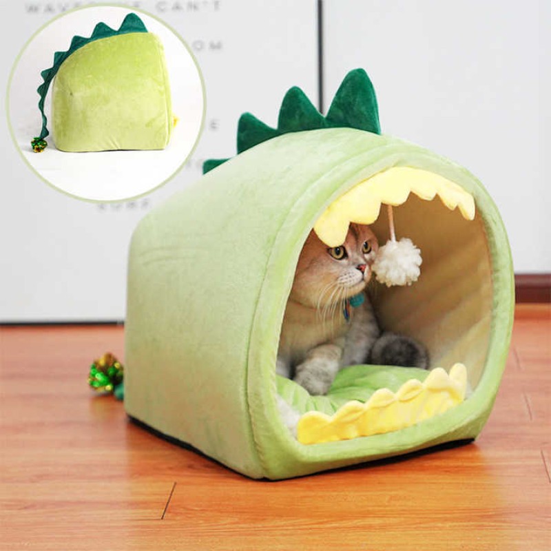 Cat Cave Bed Factory - Cute Dinosaur Design Pet House