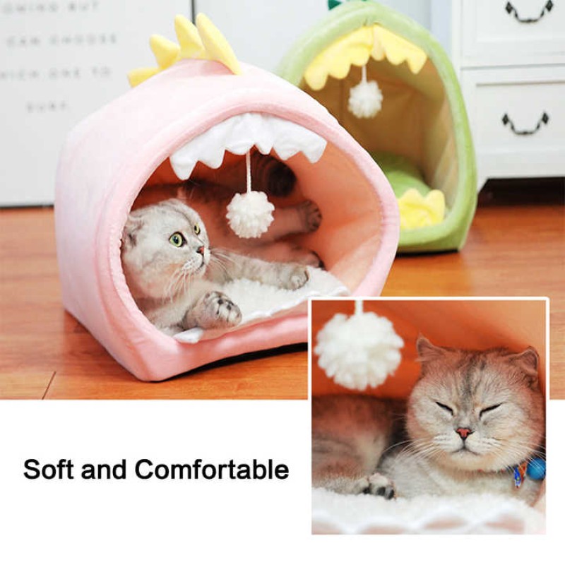 Cat Cave Bed Factory - Cute Dinosaur Design Pet House