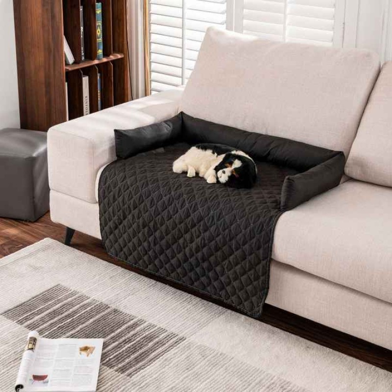 Pet Sofa Protector Factory - Grid Design Removable Cover