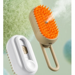 Cat Grooming Comb Supplier - 2024 Steamy Cat Brush Electric Anti-splashing Steam Spray