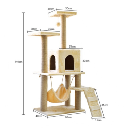 Pet Furniture Factory - Multi-level Cat Tree Scratching Post Tower Condo Indoor Supplies