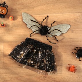 Pet Halloween Costume Manufacturer - Spider Suit Skirt Clothes for Dogs Cats Party Dress