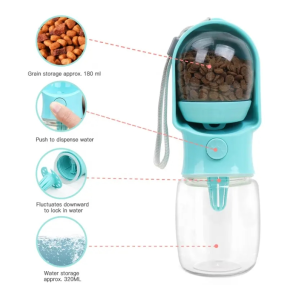 Pet Water Bottle Factory - Portable Dog Cat Water Bottle 3-in-1 Travel Bowl Leakproof