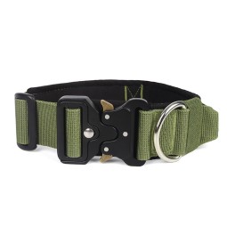 Pet Training Collar Factory - Nylon Heavy Duty Tactical Collar Walking Training Outdoor