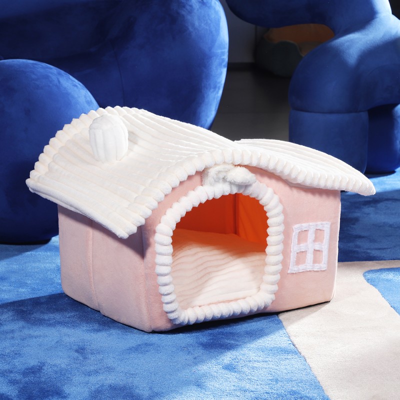 Cat Hut Manufacturer - New Style Semi-closed Warm Breathable Foldable Comfortable Hut