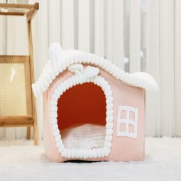 Cat Hut Manufacturer - New Style Semi-closed Warm Breathable Foldable Comfortable Hut