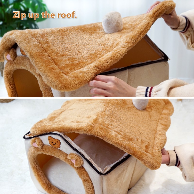 Pet Sofa Cushion Factory - Plush with Pillow Sofa Cushion Bed Pad Waterproof Mat