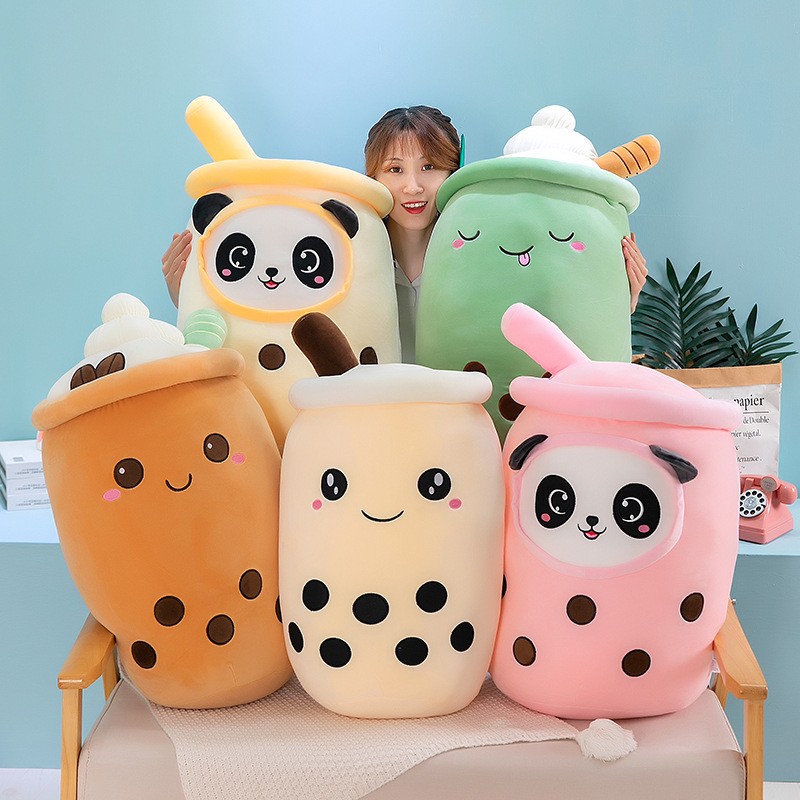 Bubble Tea Plush Factory - 24cm Cheap Boba Plush Cute Fruit Drink Anime Soft Pillow